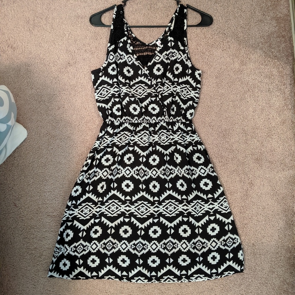 Aztec print dress